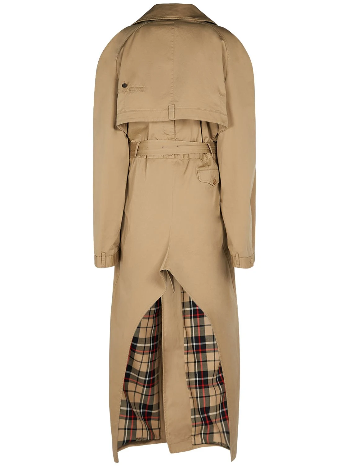 Cotton twill trench coat