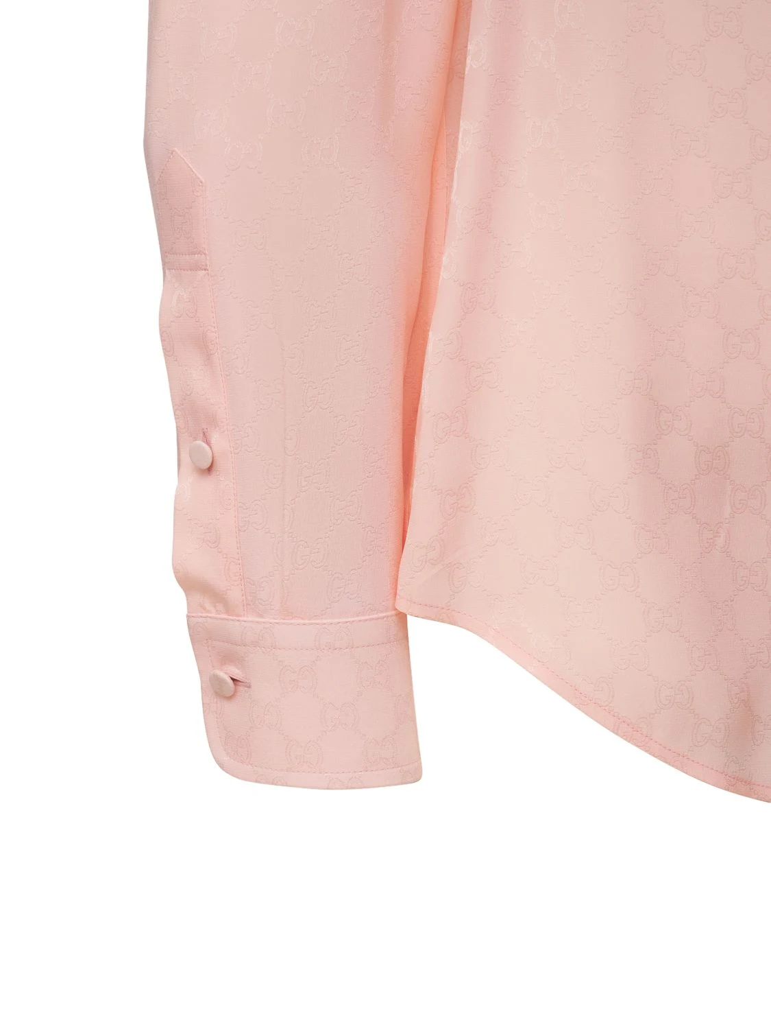 GG JACQUARD SILK CREPE SHIRT