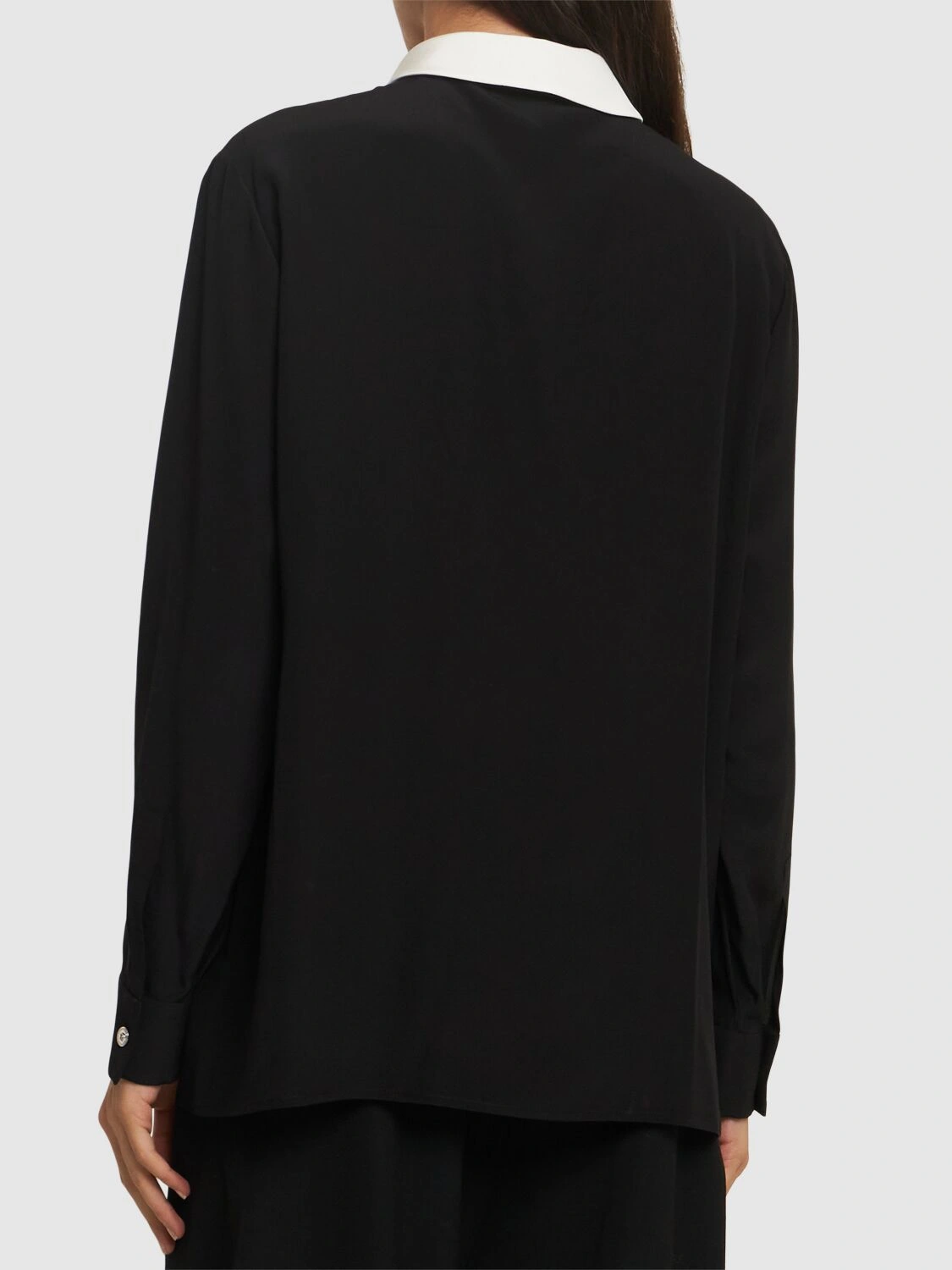 Silk crepe de chine shirt