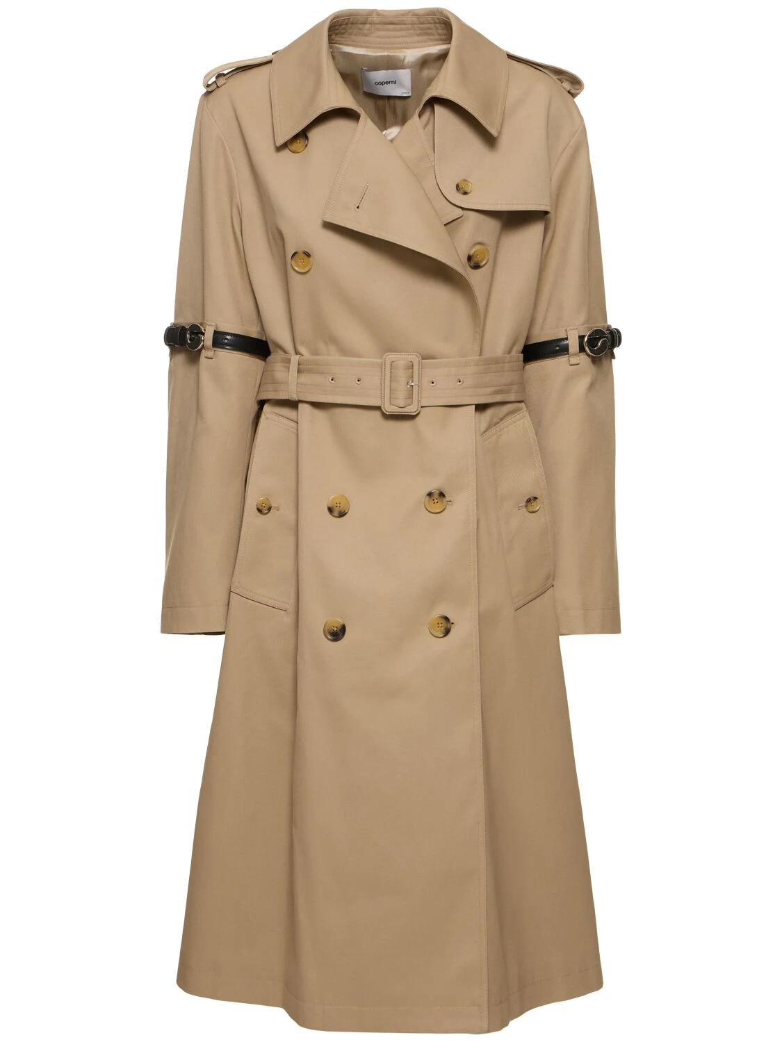 Hybrid cotton blend trench coat