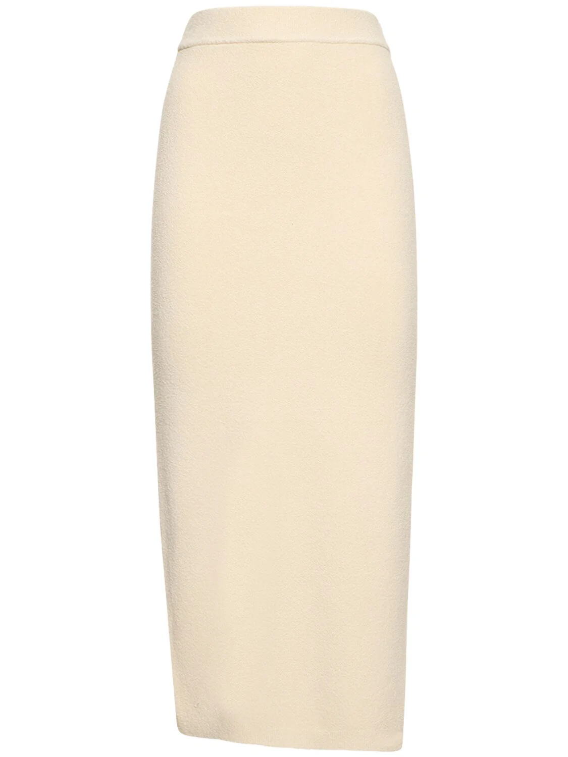 Verina viscose midi pencil skirt w/slit