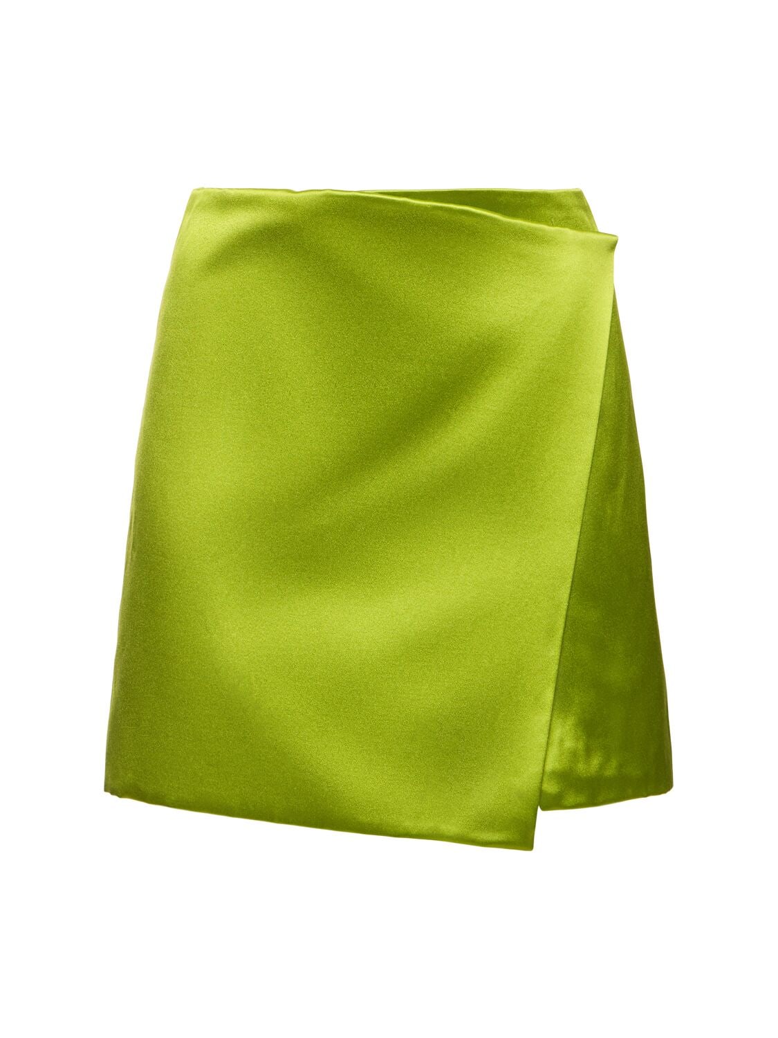 Duchesse satin mini skirt