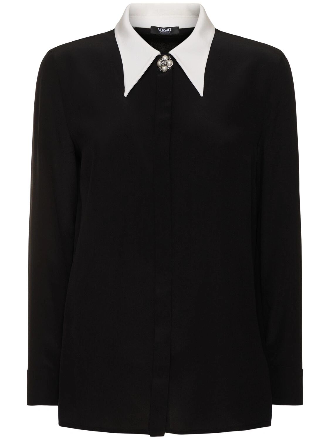 Silk crepe de chine shirt