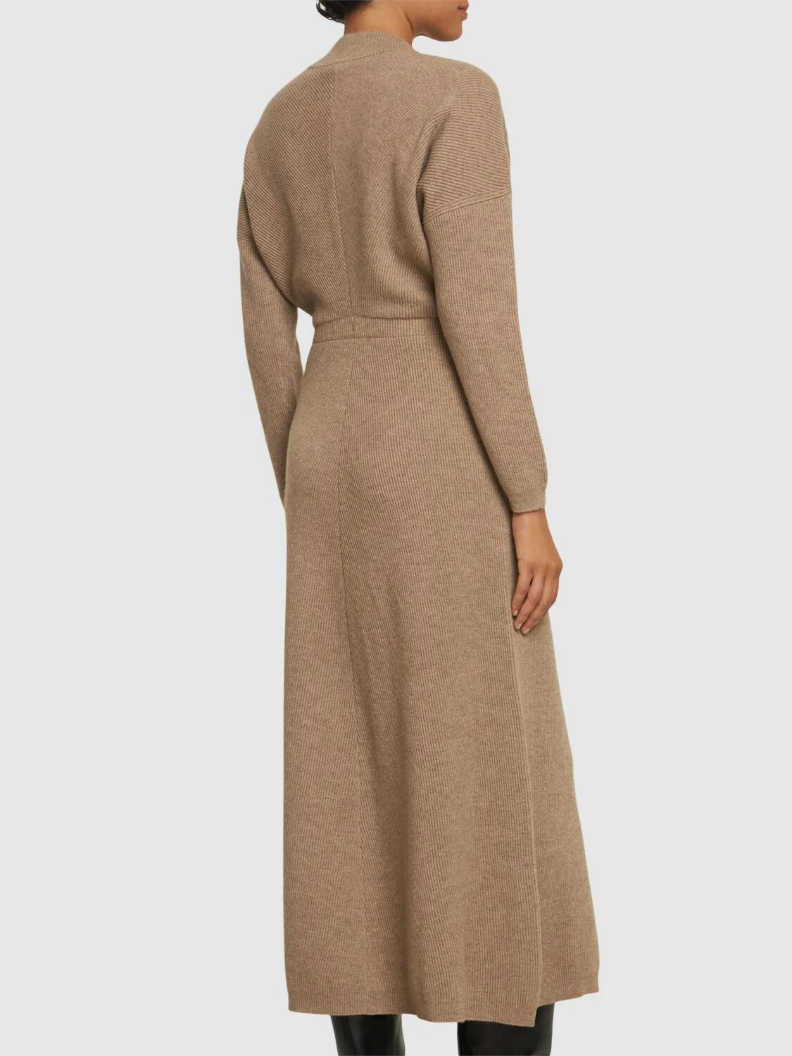 Cashmere knitted midi dress