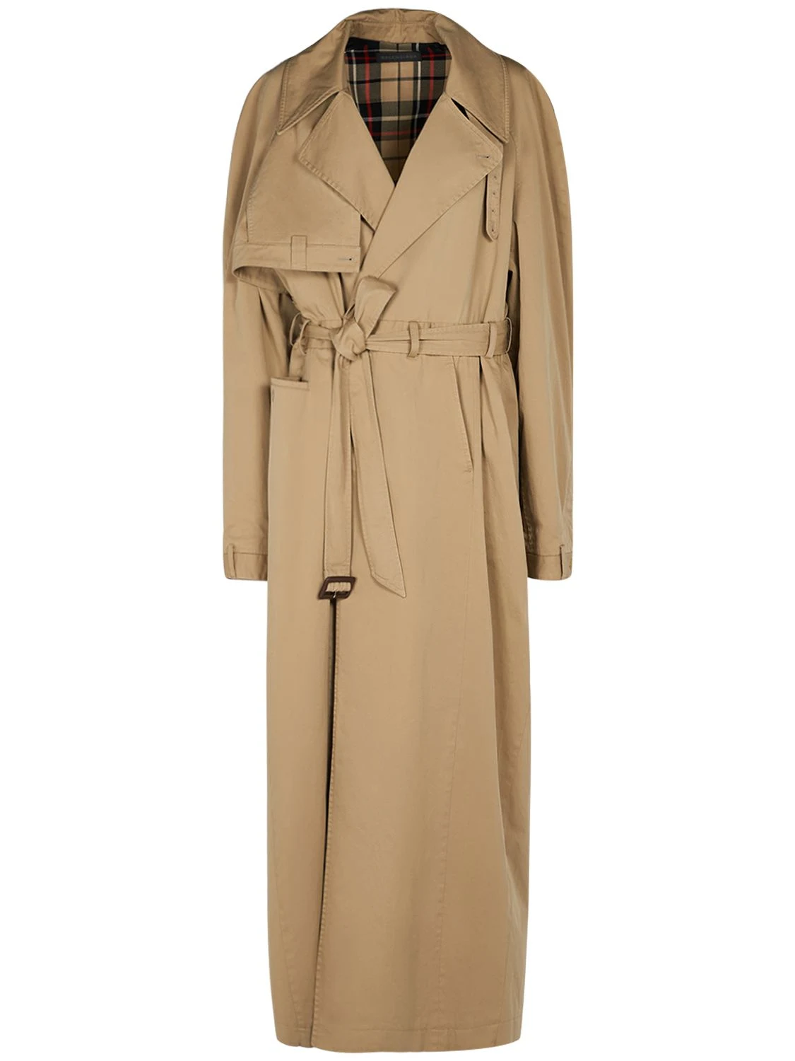 Cotton twill trench coat