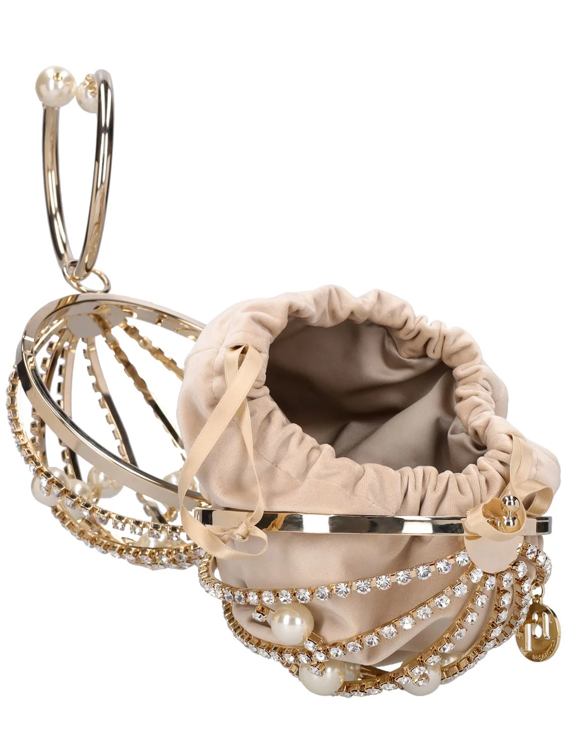 Chloe crystal sphere top handle bag