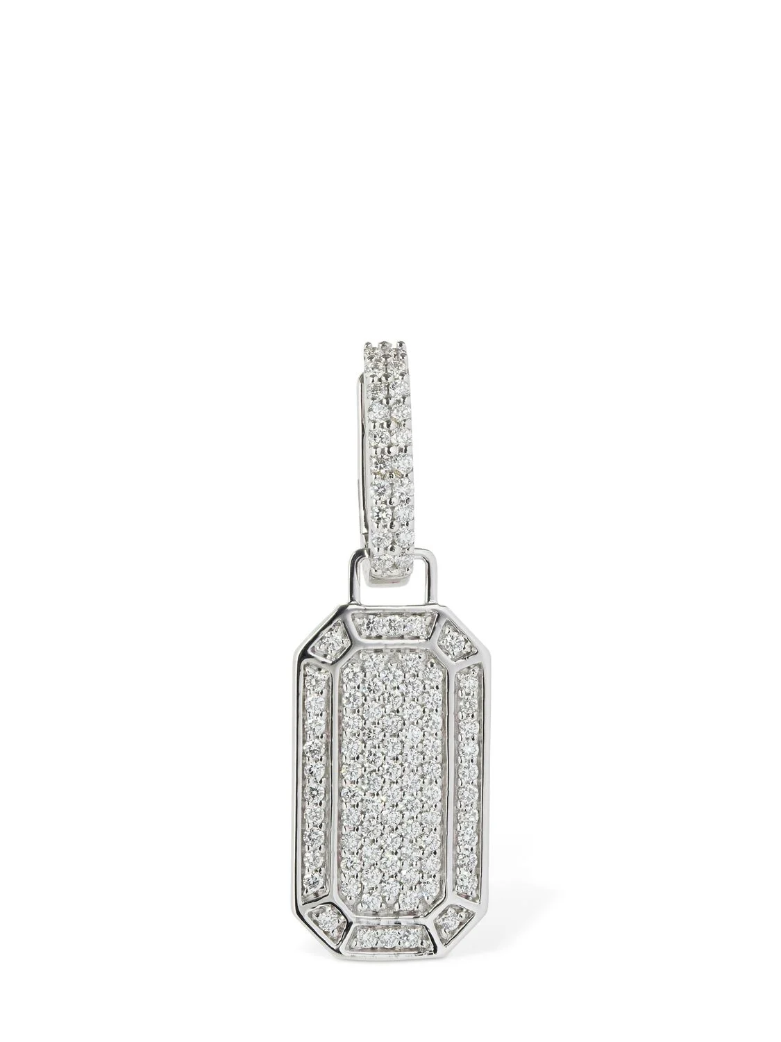 Tokyo 18kt & pavé diamond mono earring