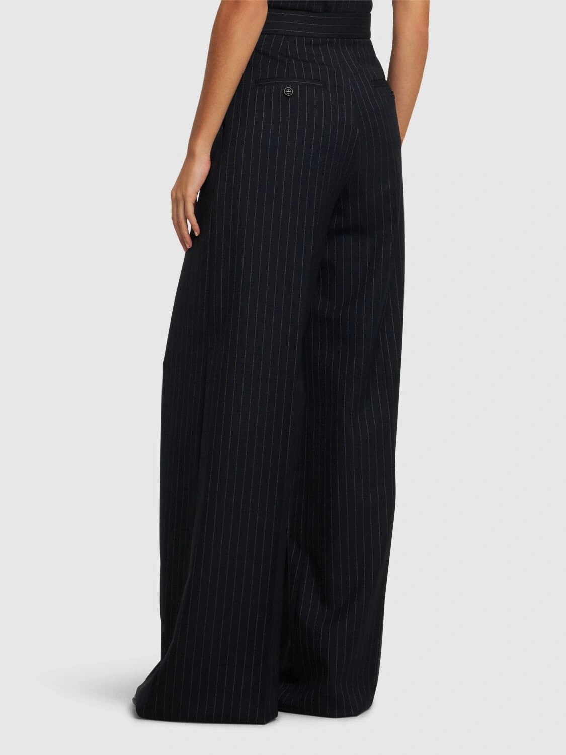 Bacca pinstripe wool pants