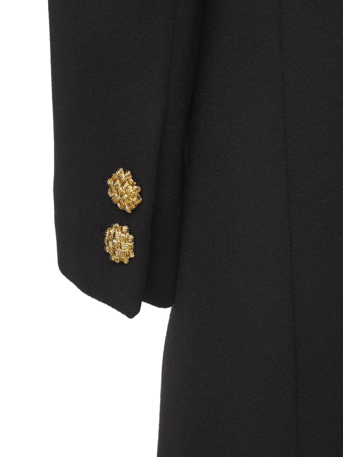 Embellished wool coat