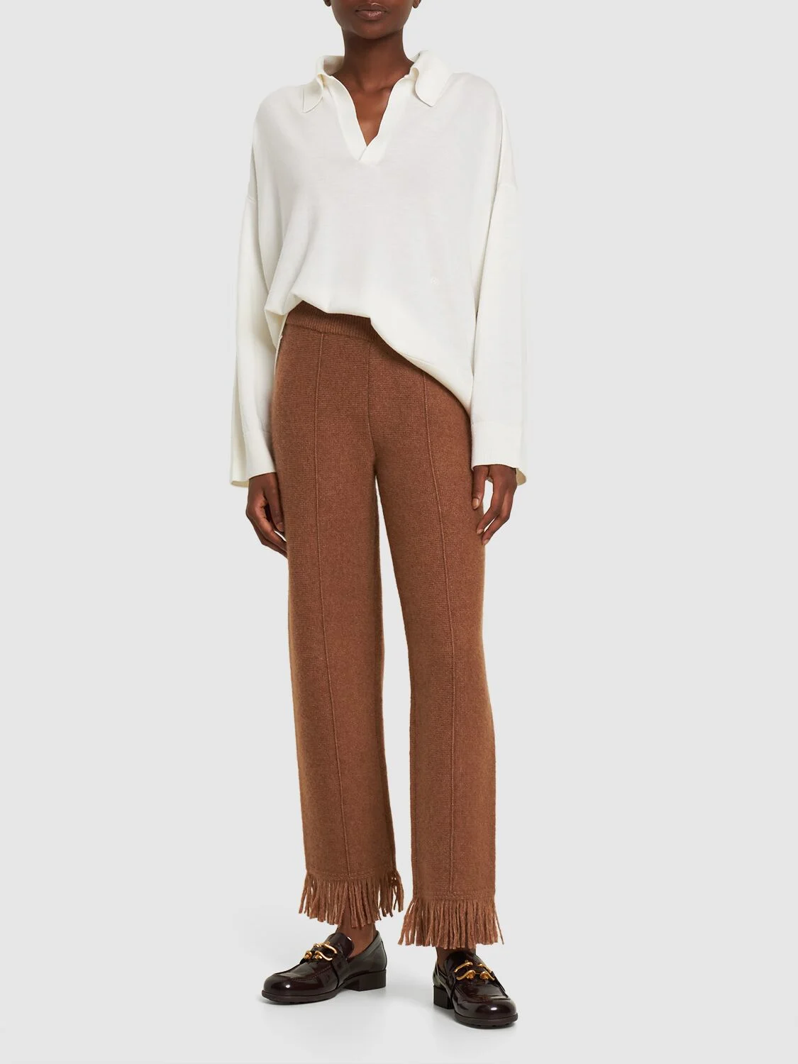 A Finest cashmere blend pants