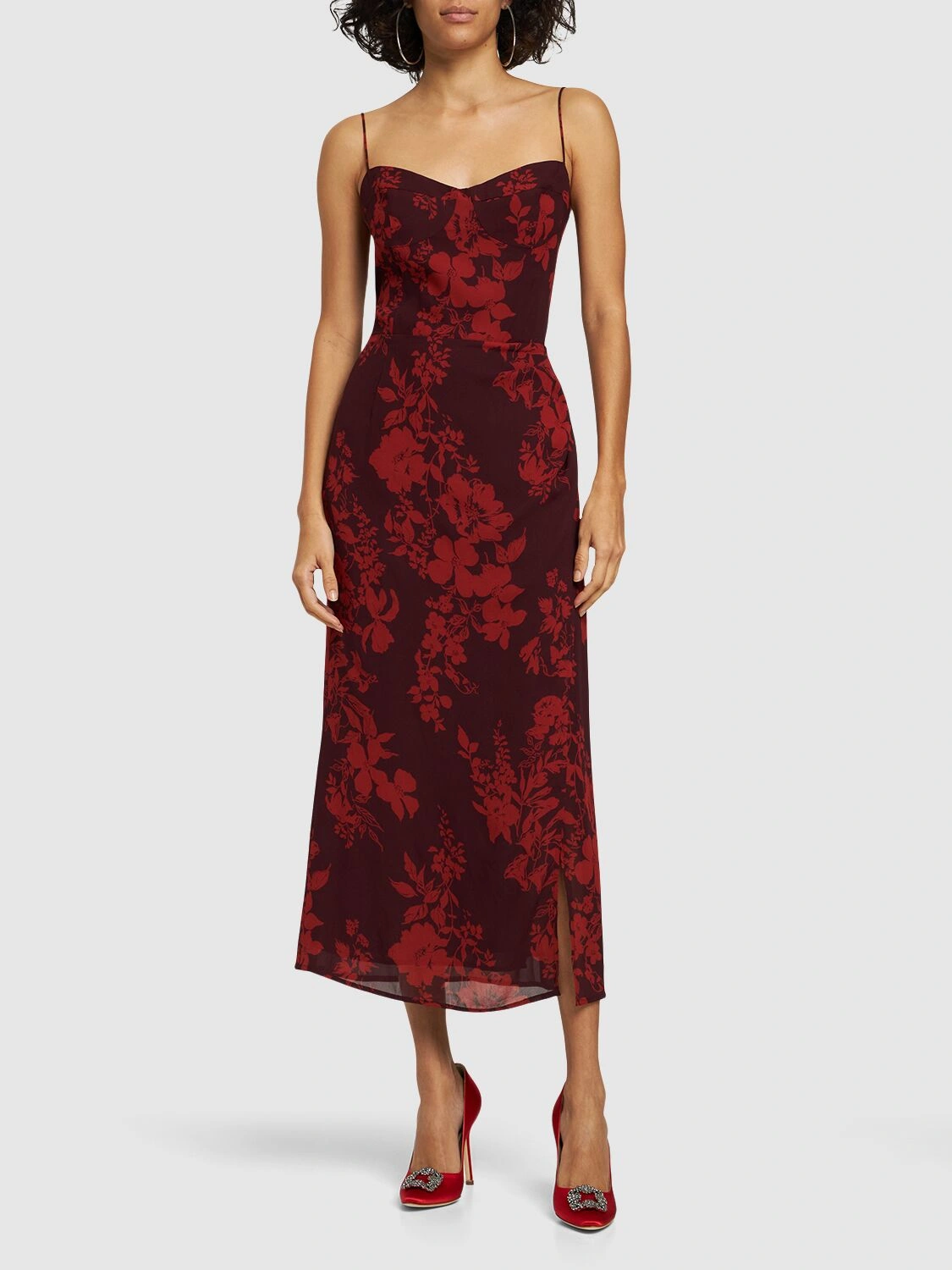 Kourtney printed midi dress