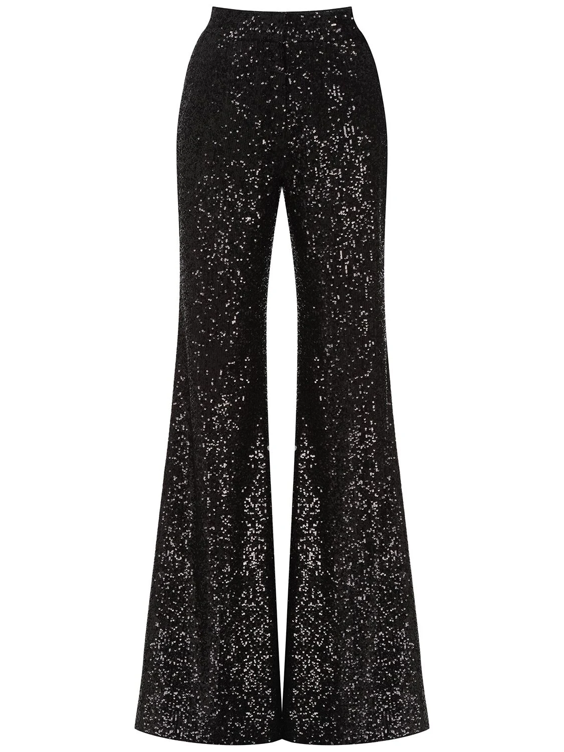 Sequined flared pants