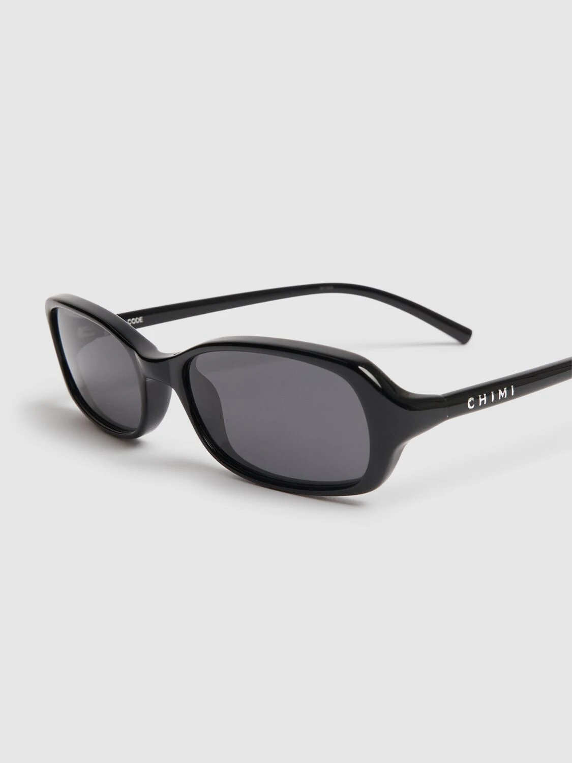 Code round acetate sunglasses