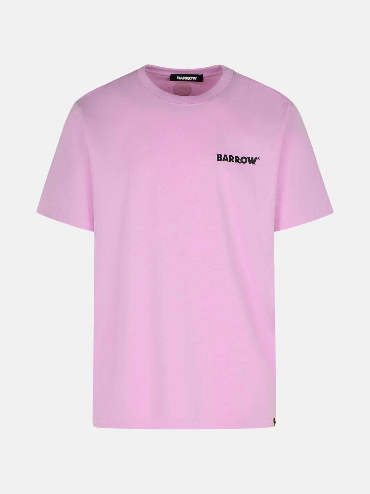 'BASIC' PINK COTTON T-SHIRT