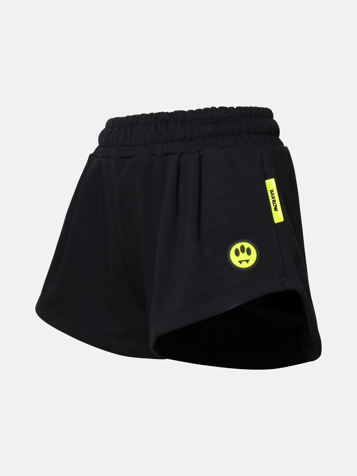 BLACK COTTON SHORTS