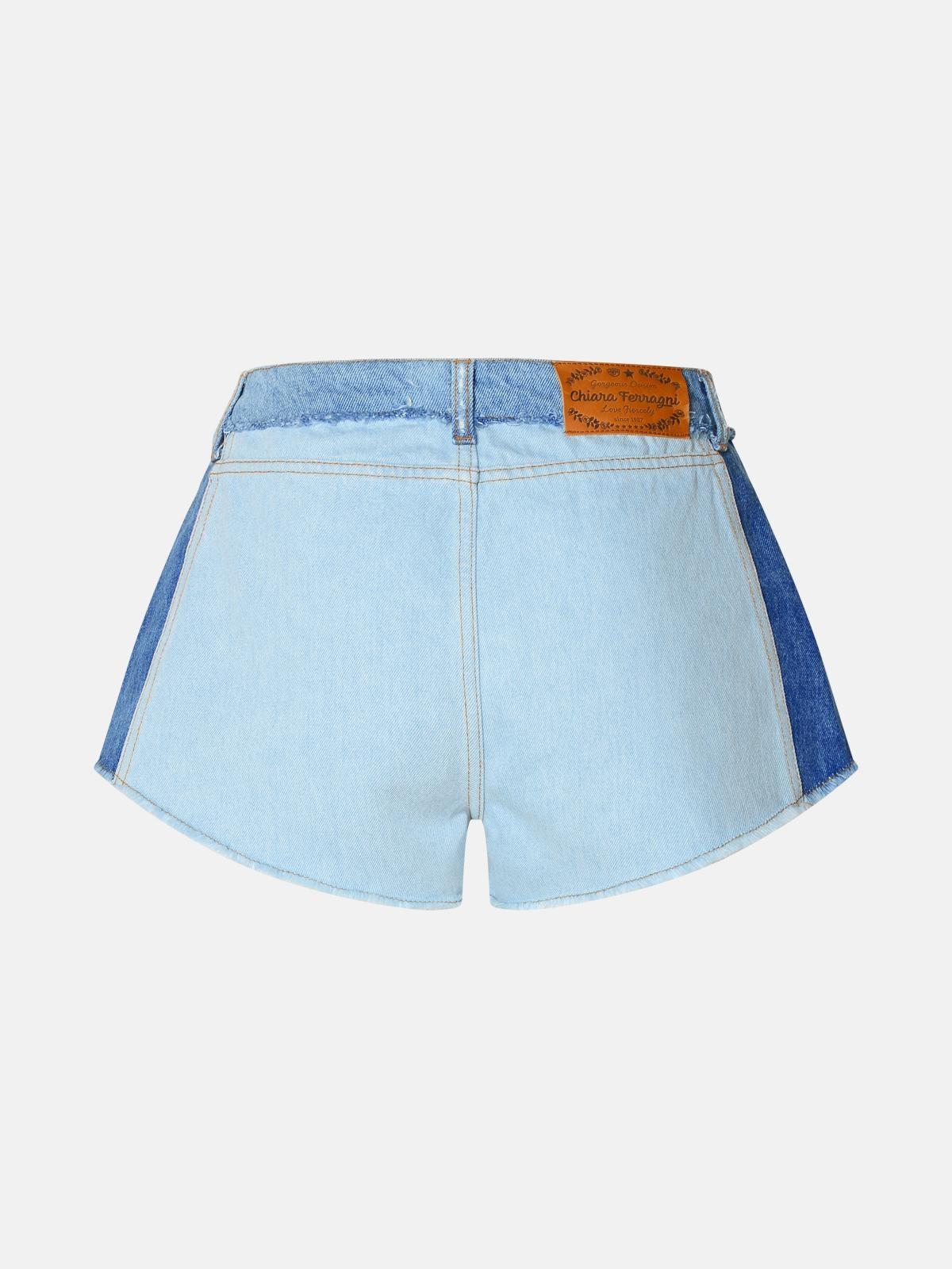 BLUE COTTON SHORTS