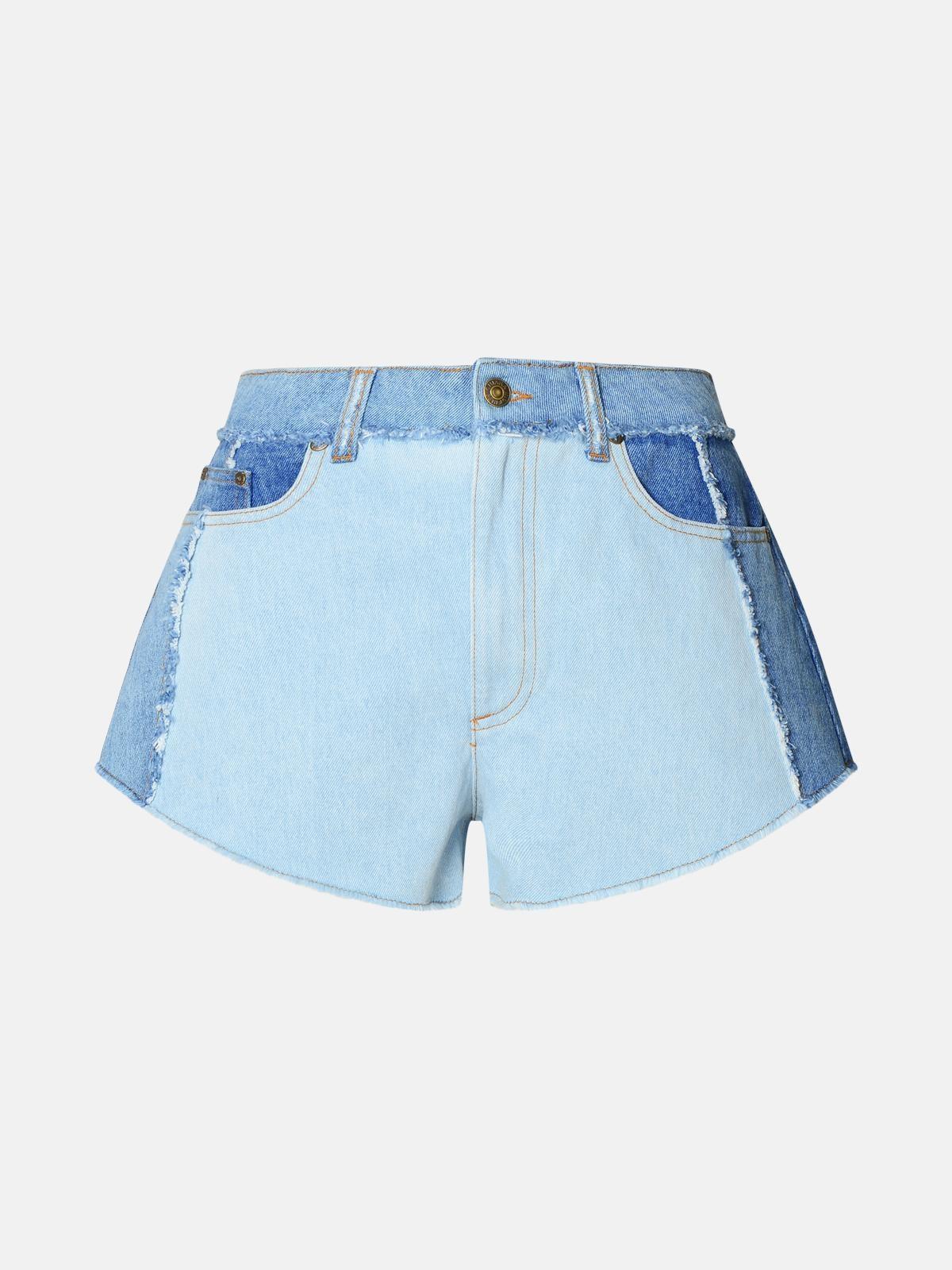 BLUE COTTON SHORTS