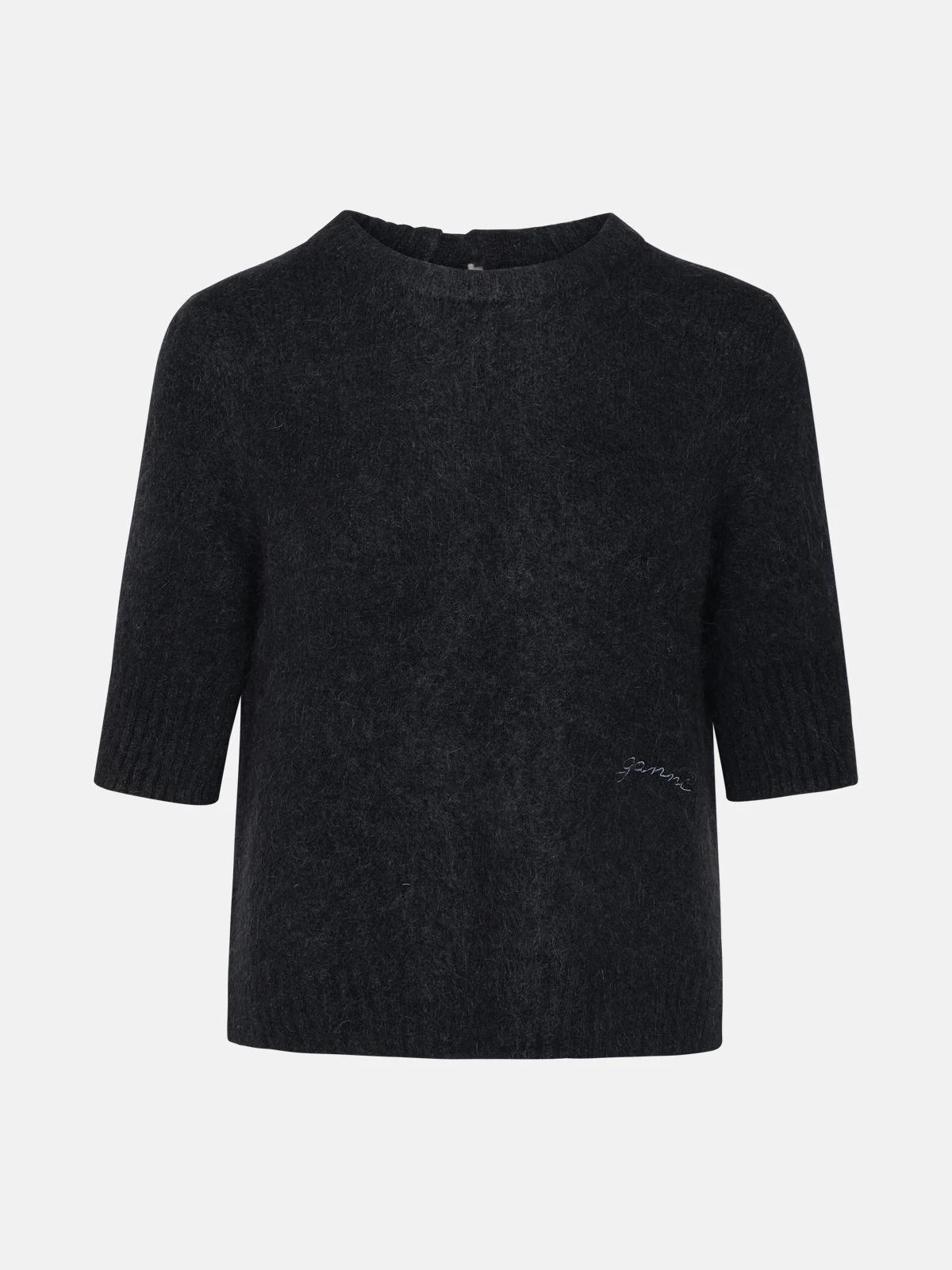 BLACK WOOL BLEND SWEATER