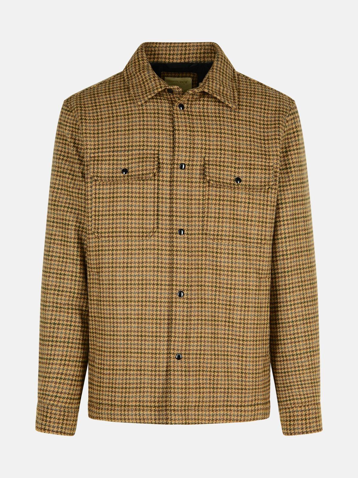 'ALASKAN' BEIGE WOOL BLEND SHIRT