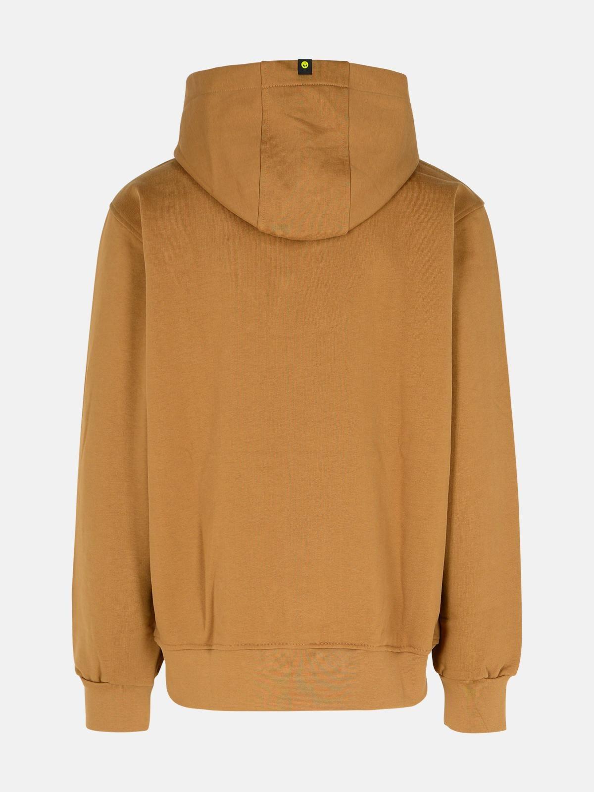 BROWN COTTON SWEATSHIRT