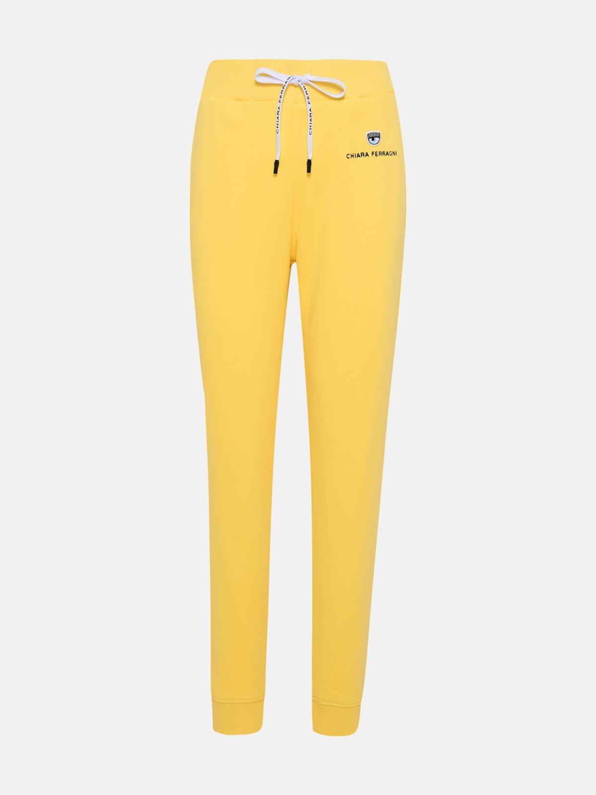 YELLOW COTTON SWEATPANTS