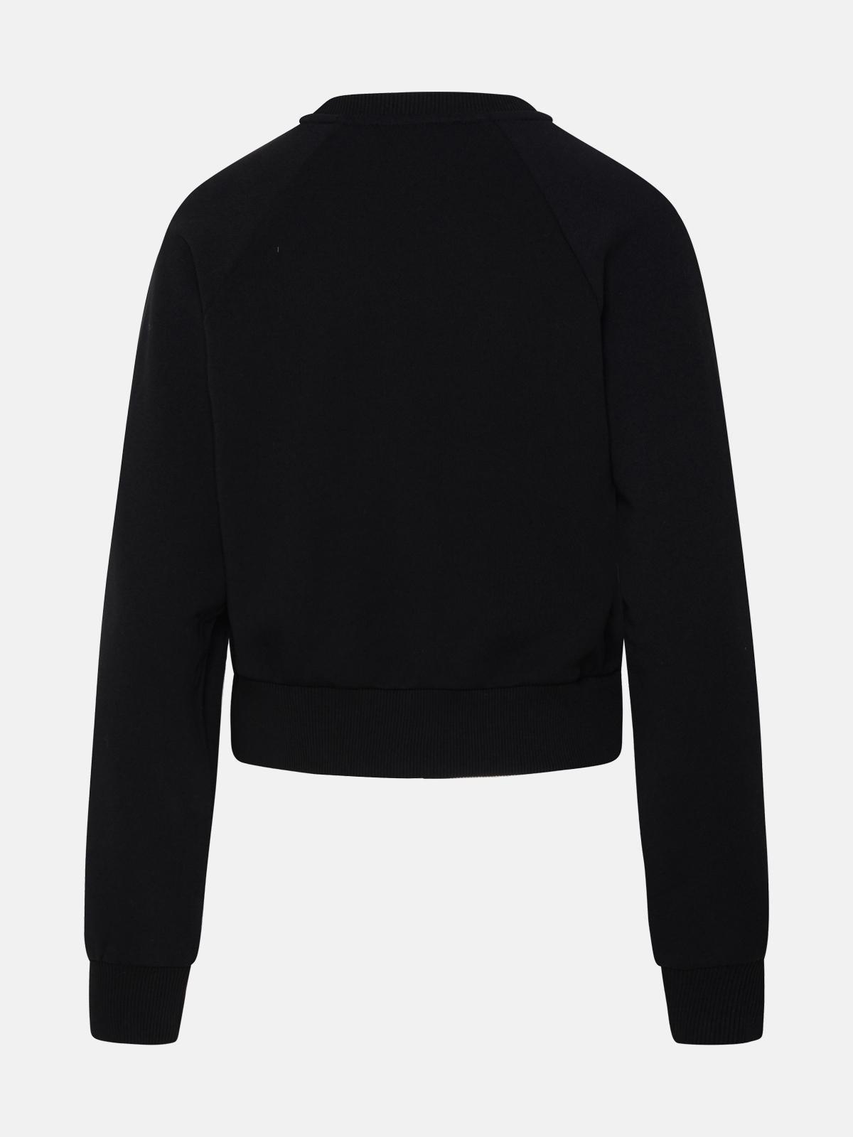 BLACK COTTON SWEATSHIRT