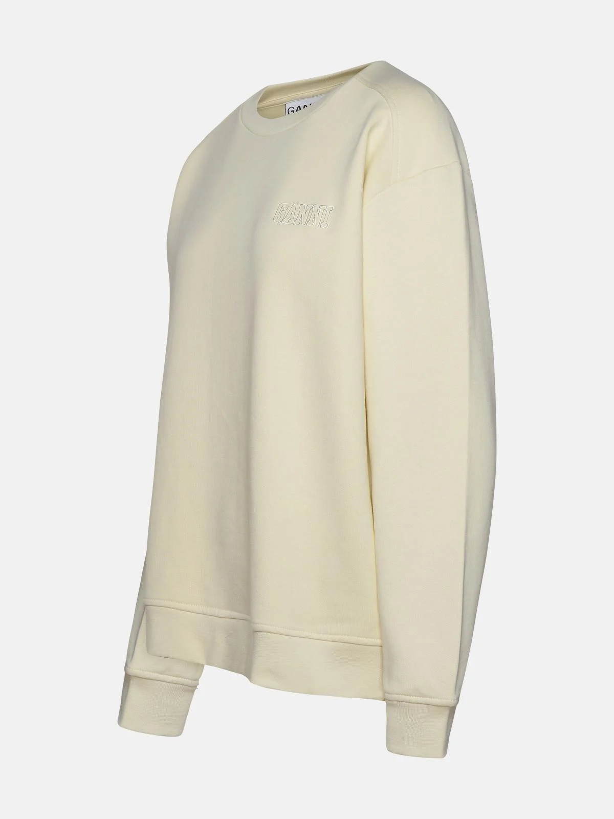 IVORY ORGANIC COTTON BLEND SWEATSHIRT