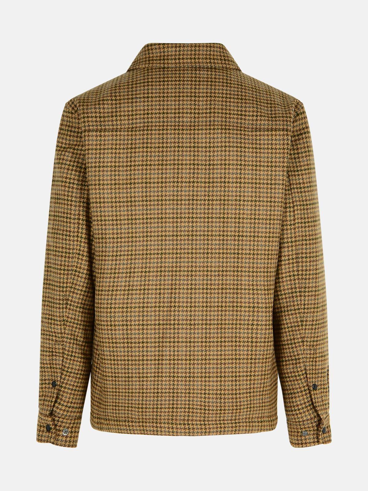 'ALASKAN' BEIGE WOOL BLEND SHIRT