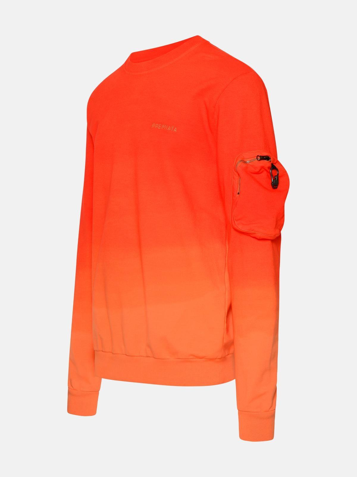 NILO SWEATSHIRT IN ORANGE COTTON