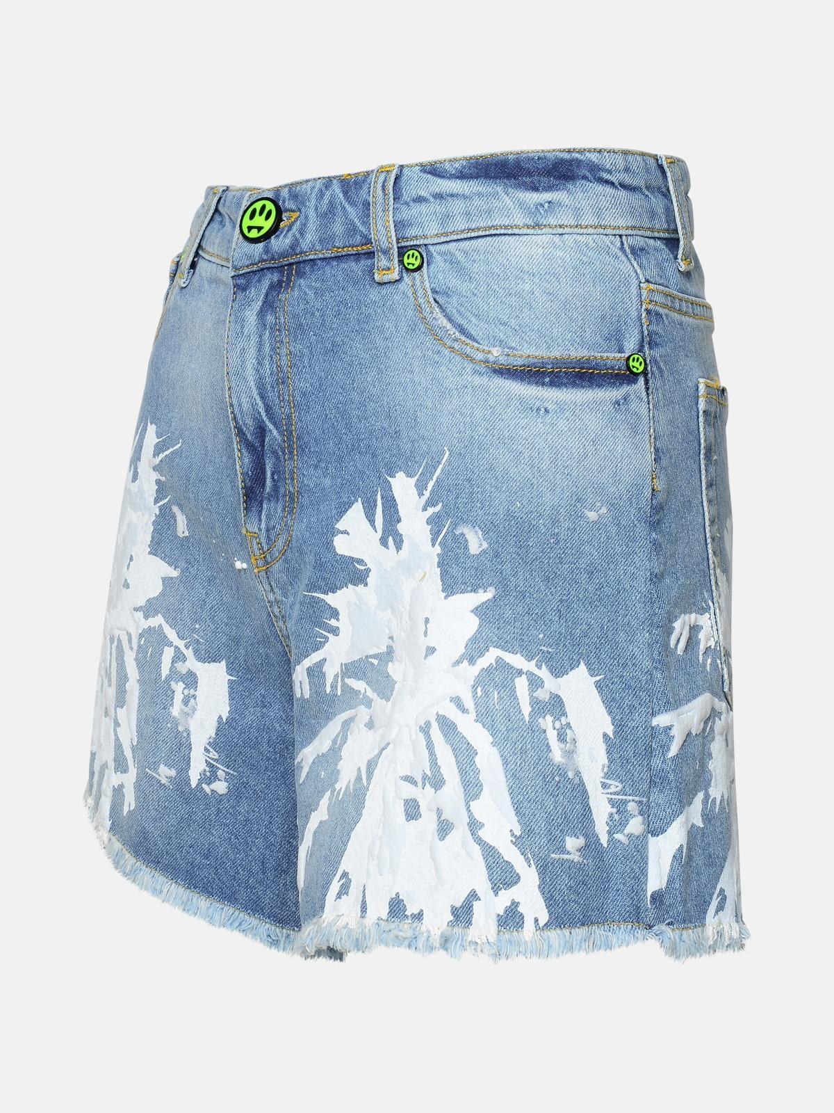 LIGHT BLUE COTTON SHORTS