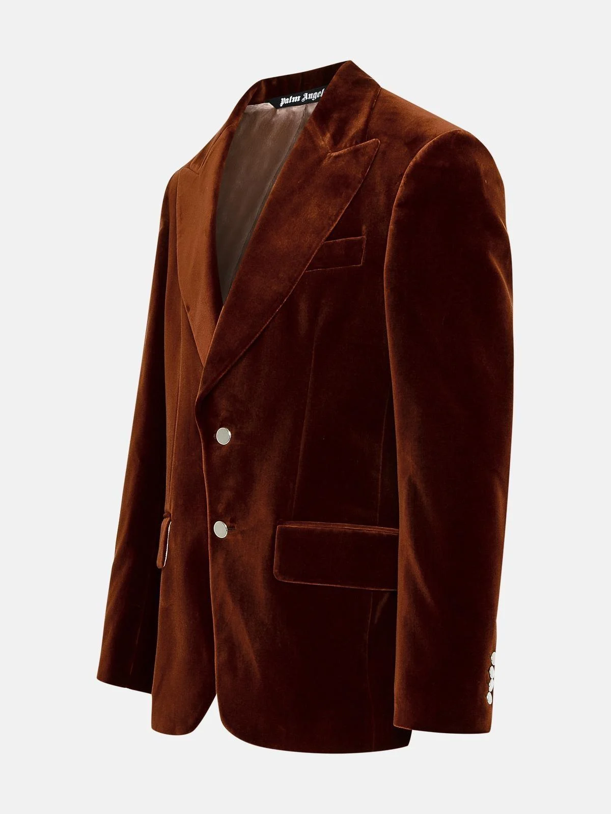 BROWN COTTON BLAZER