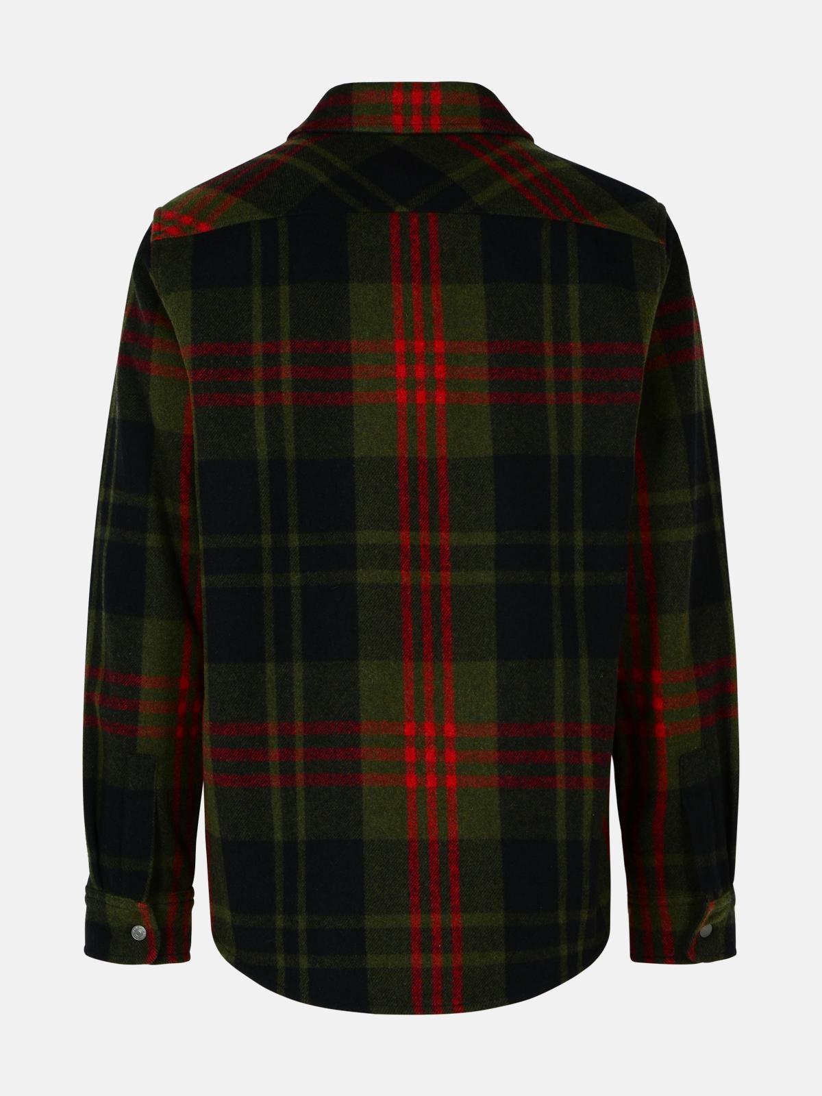 'ALASKAN' GREEN WOOL BLEND SHIRT