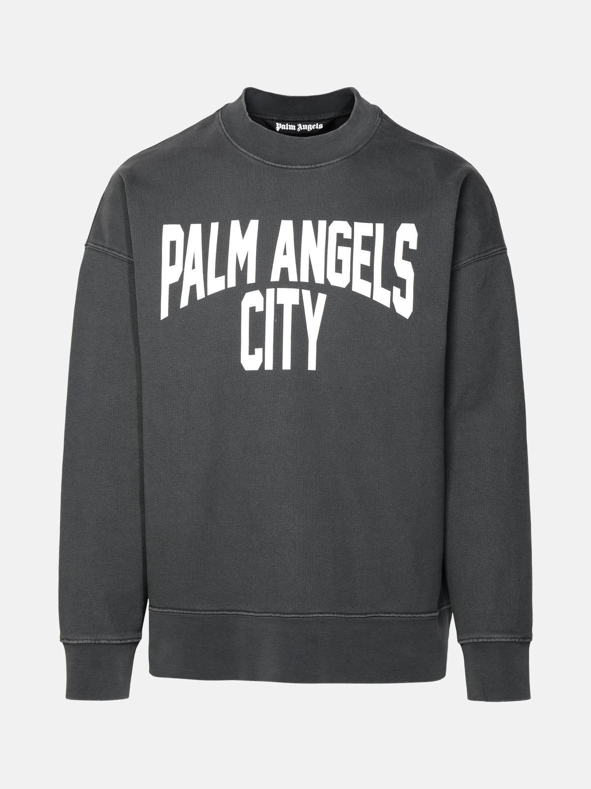 PA CITY' DELAVÉ GREY COTTON SWEATSHIRT