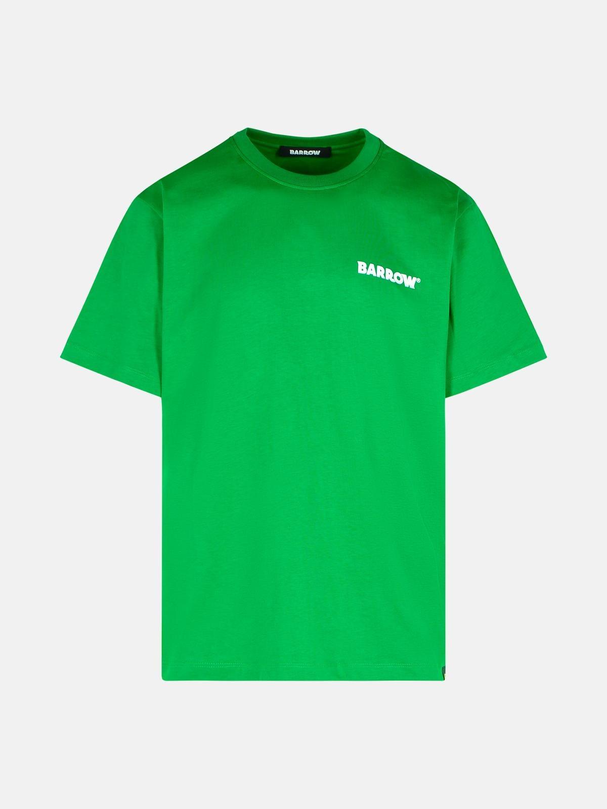 'BASIC' GREEN COTTON T-SHIRT