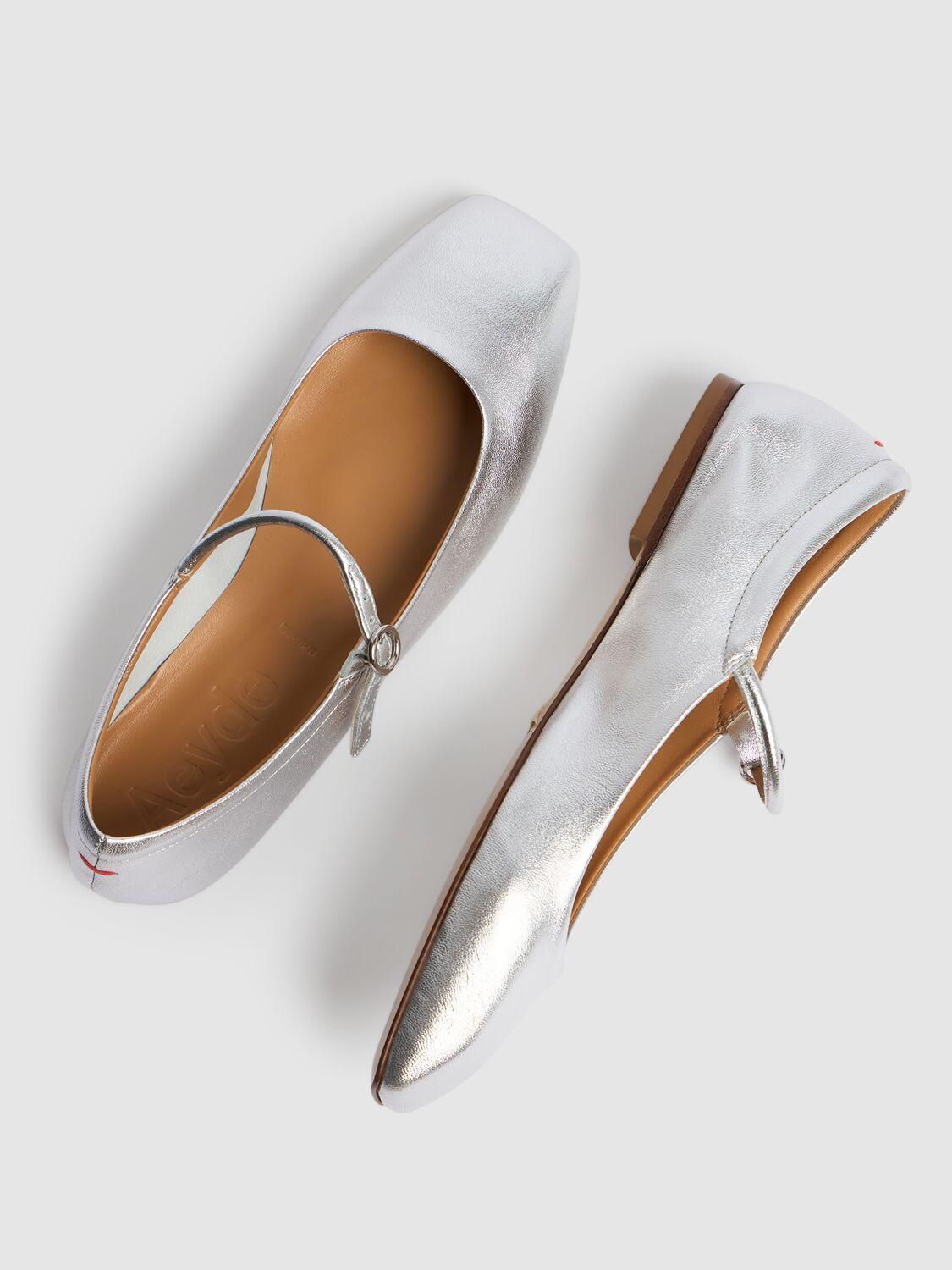 10mm Uma laminated leather ballerina