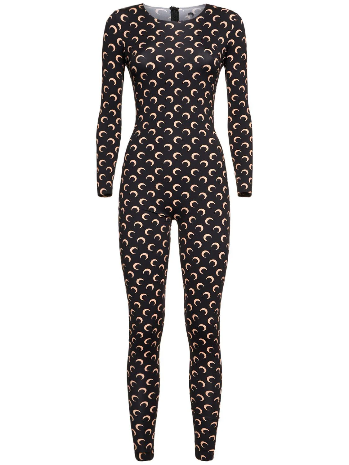 Moon printed jersey jumpsuit