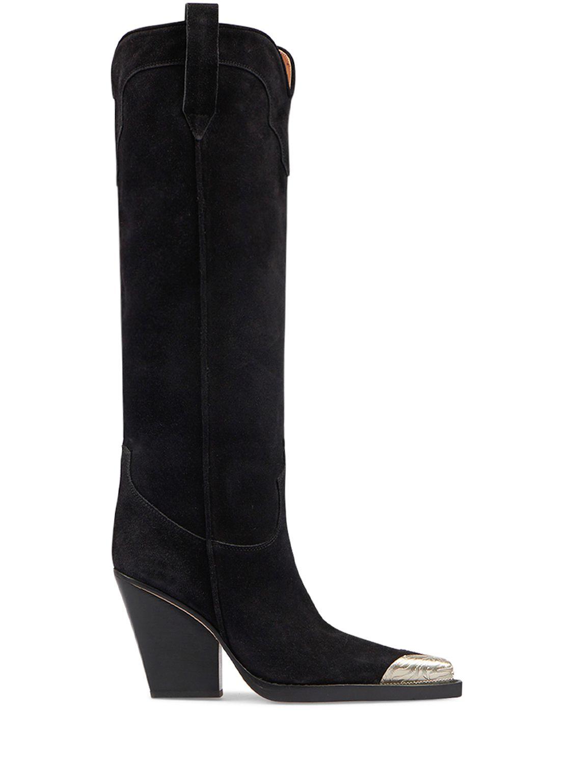 100mm EL Dorado suede tall boots