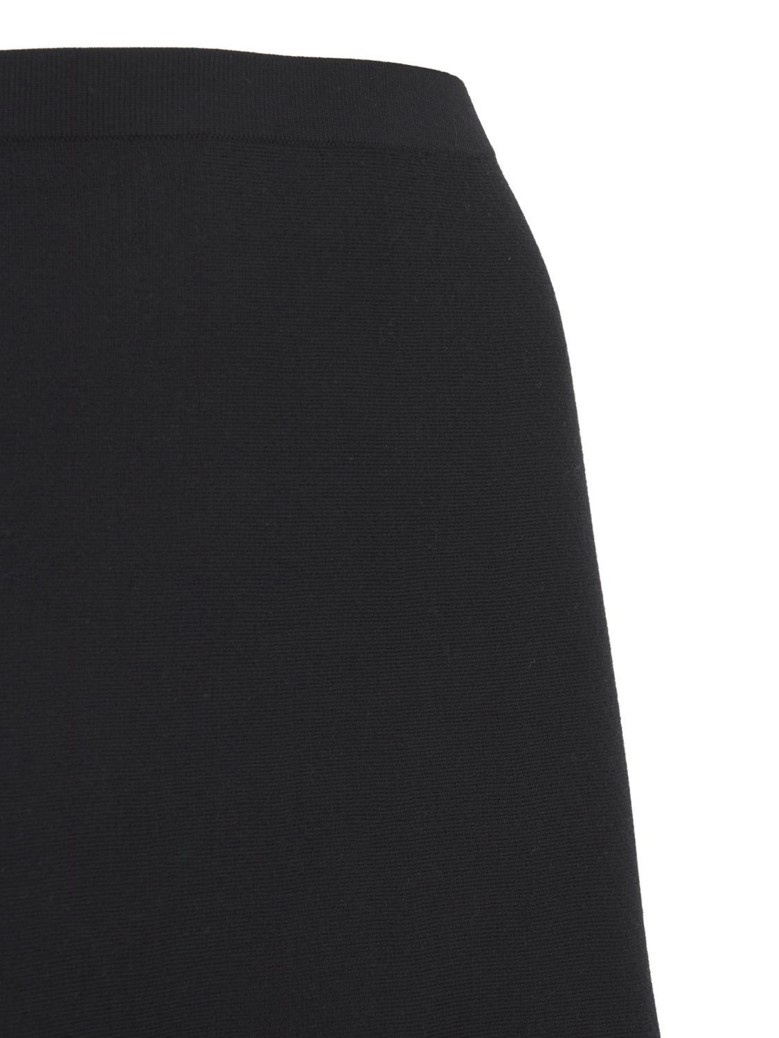 Freddie wool blend knit midi skirt