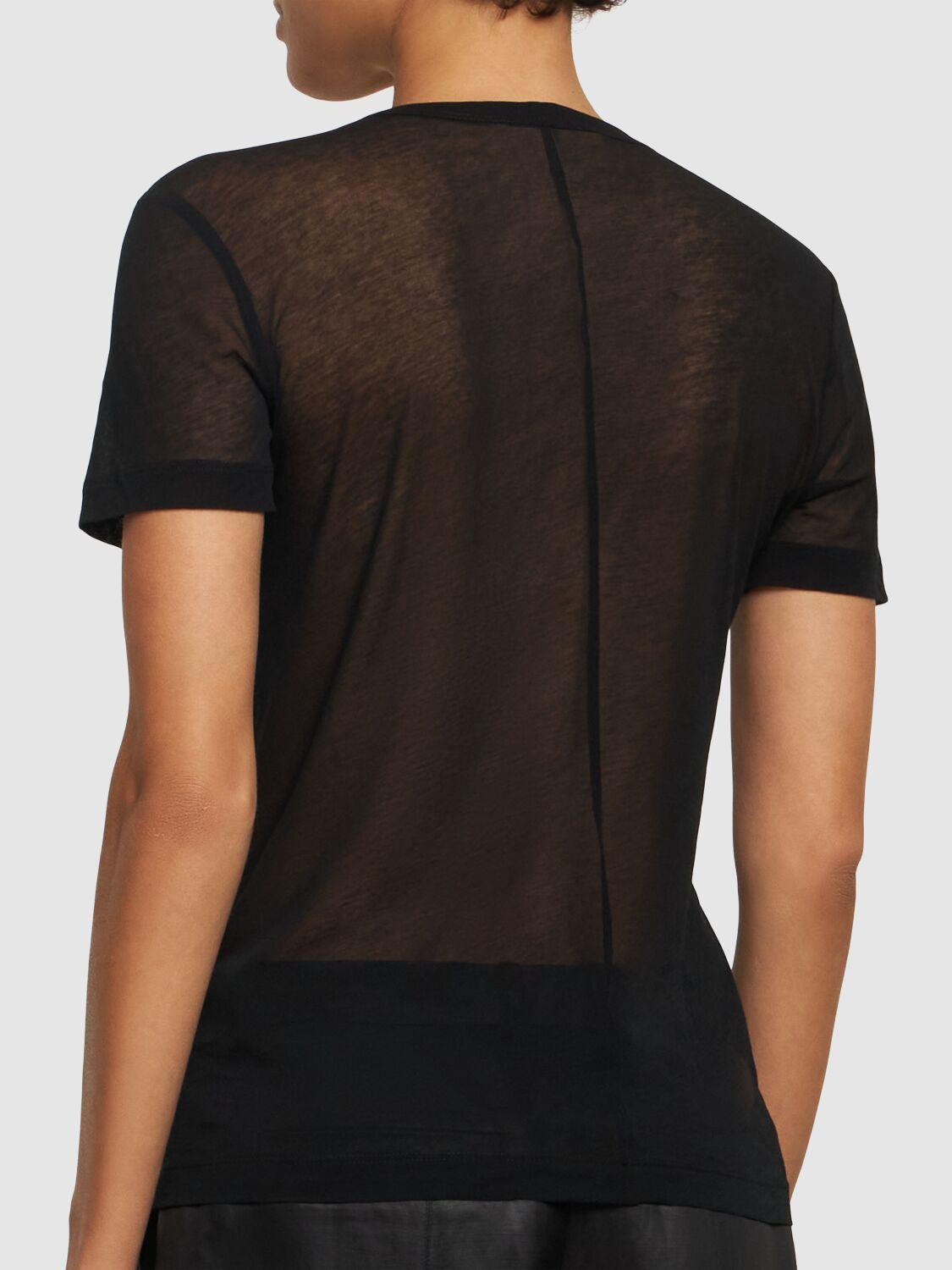 Sheer jersey t-shirt