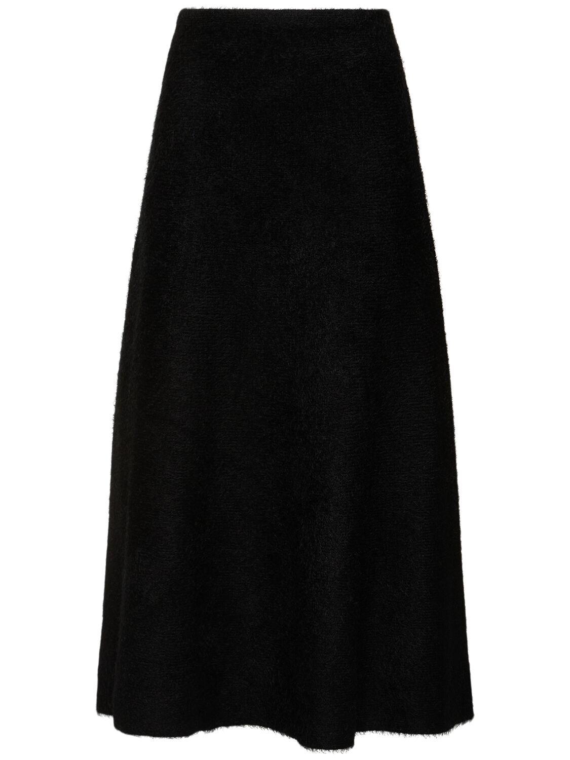 Eastburne silk & cashmere knit  skirt