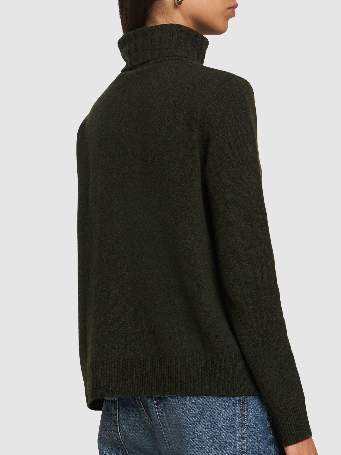 Wool knit turtleneck sweater