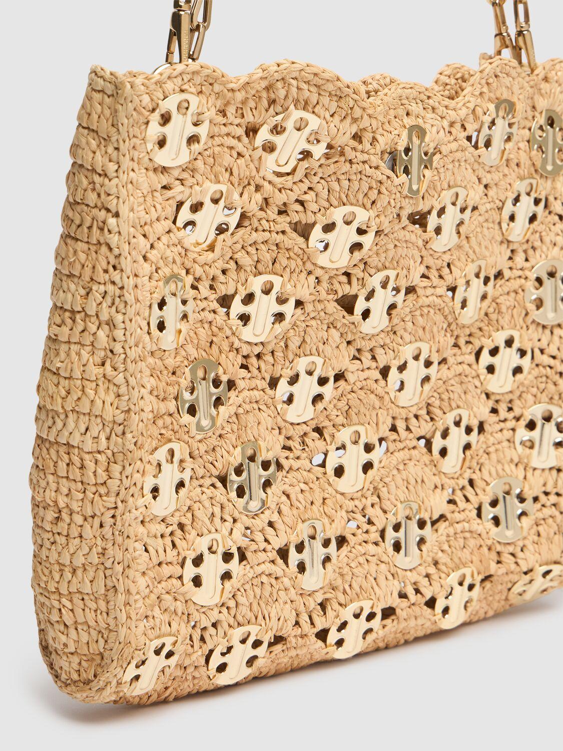 1969 square raffia shoulder bag