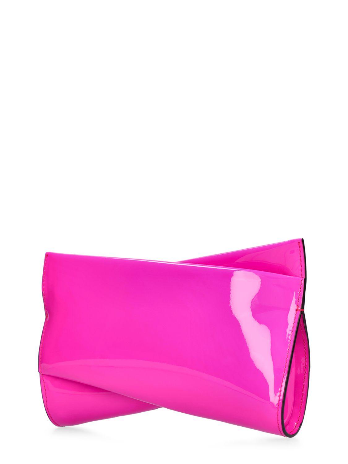 Small Loubitwist patent leather clutch