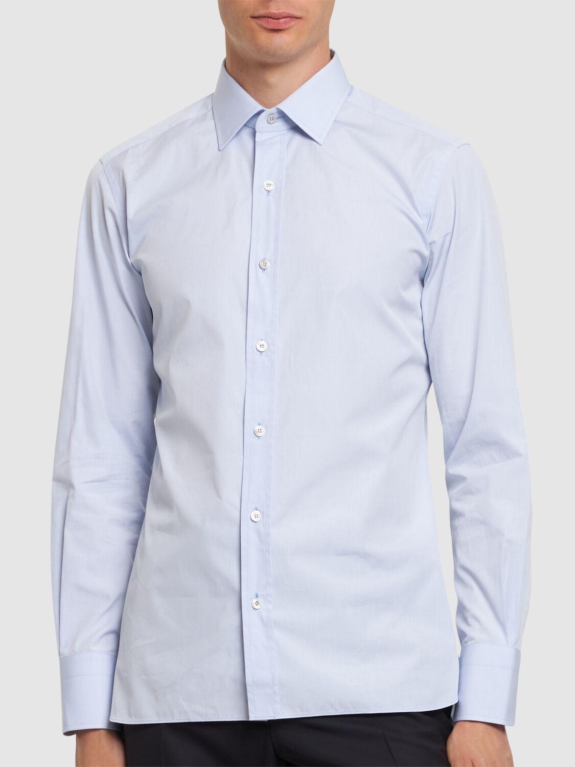 Poplin slim fit shirt