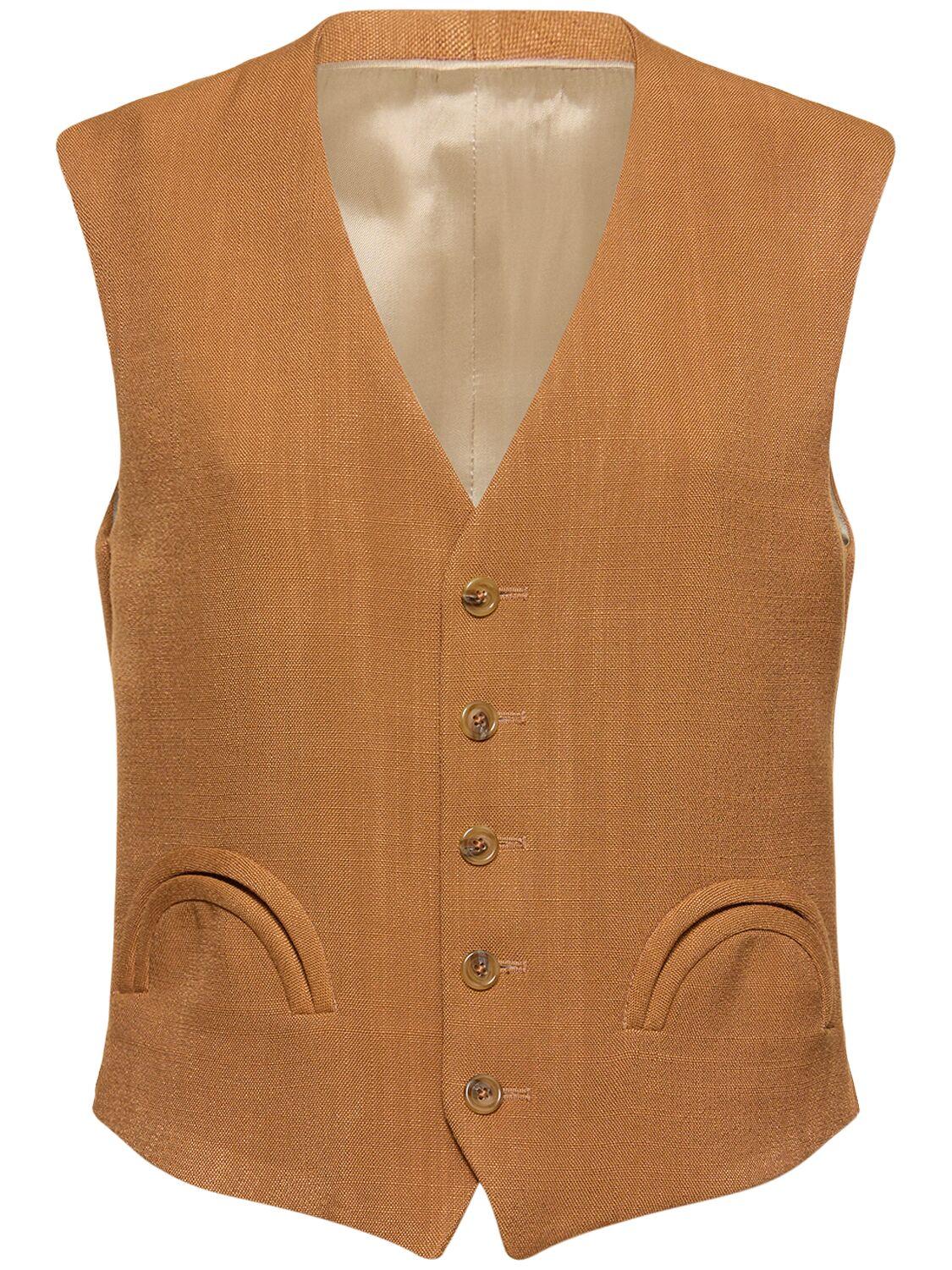 Santana Peanut Feral viscose vest