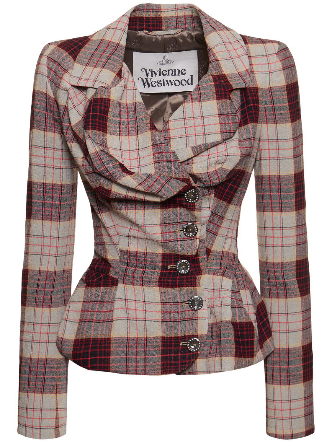 Drunken Tailored checked wool blazer 