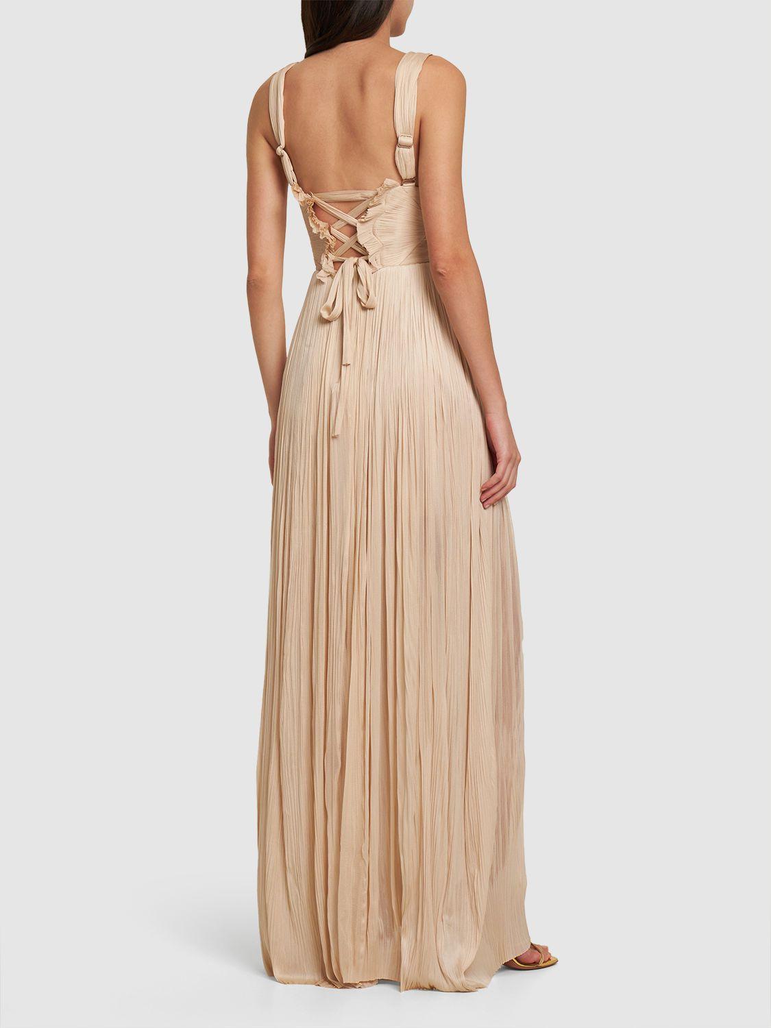 Piper silk tulle long dress