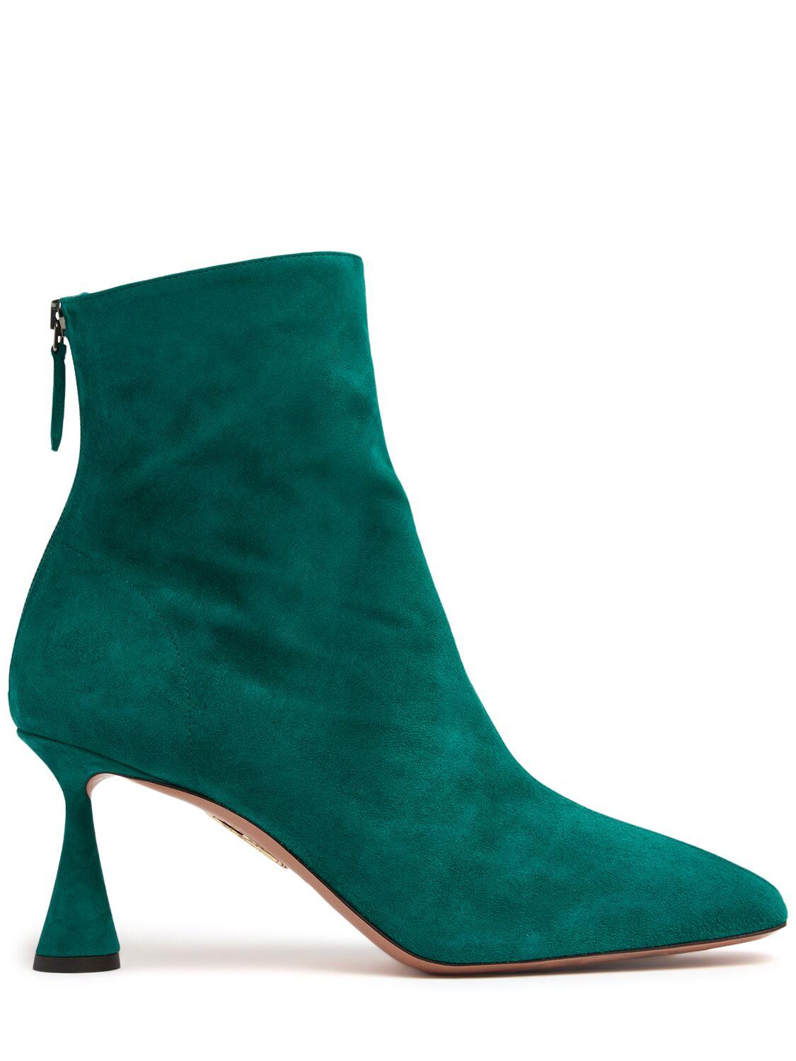 75mm Amore suede ankle boots