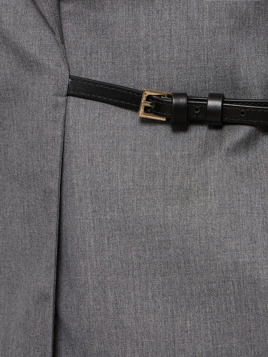 Cody wool jacket w/strap detail