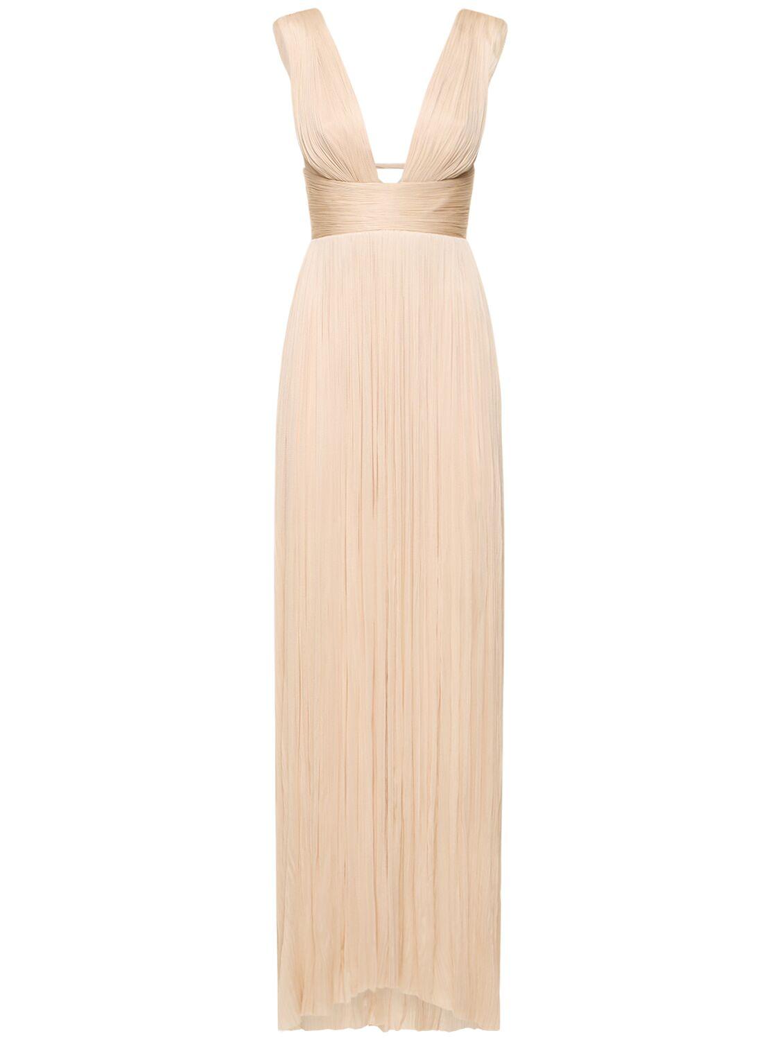 Piper silk tulle long dress